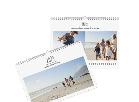 Setzen Sie Ihre schönsten Fotos mit einem Wandkalender in Szene