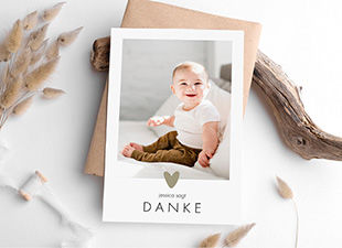 Dankeskarte Geburt