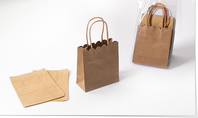 Tasche gross Kraftpapier 